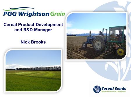 Cereal Product Development and R&D Manager Nick Brooks.