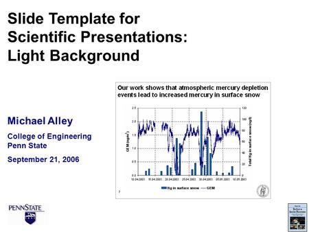 Scientific Presentations: Light Background