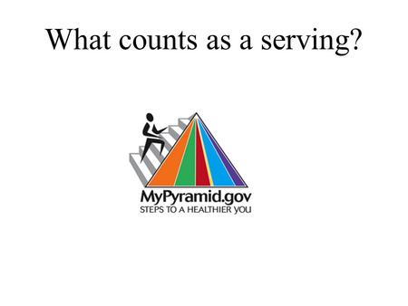 What counts as a serving?. What counts as an ounce equivalent in the meat & beans group? In general, 1 ounce of meat, poultry or fish, 1/4 cup cooked.