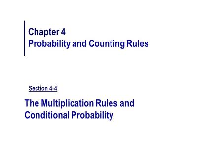 Probability and Counting Rules