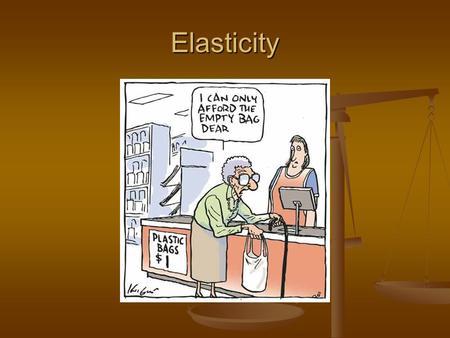 Elasticity. What would you do? Winged Foot Gold Club Budget shortfall Out-of-town membership = $2,500 annual dues Questions: Do you raise the dues? If.