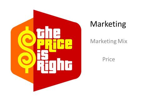 Marketing Marketing Mix Price. Learning Objectives To be able to analyse different pricing strategies: cost – based, competition – based, market - based.