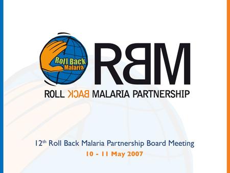 RBM Procurement and Supply chain Management WG Review.