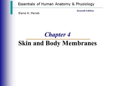 Chapter 4 Skin and Body Membranes