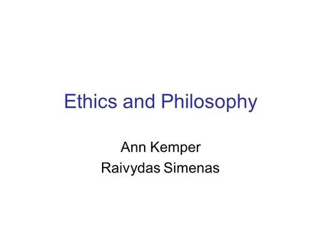 Ann Kemper Raivydas Simenas