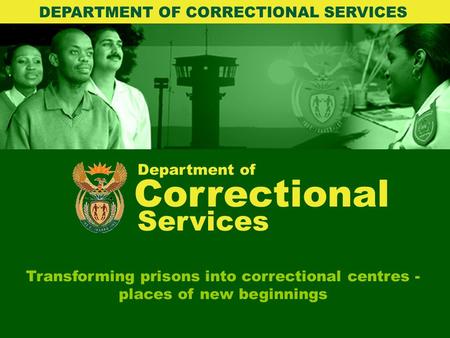 DEPARTMENT OF CORRECTIONAL SERVICES