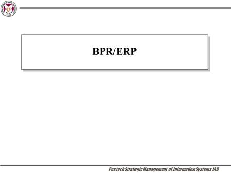 Postech Strategic Management of Information Systems LAB