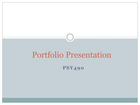 Portfolio Presentation