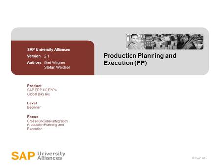 Production Planning and Execution (PP)