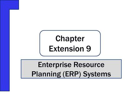 Enterprise Resource Planning (ERP) Systems