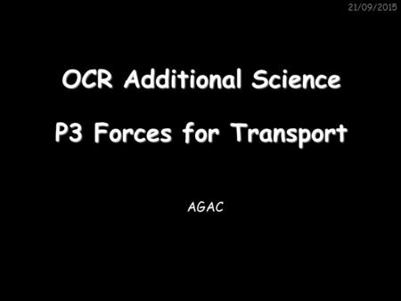 OCR Additional Science