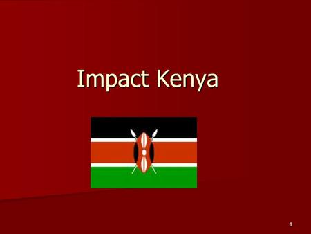 1 Impact Kenya. 2 Starts as student organization at IUPUI that pairs up with Eldoret, Kenya. Starts as student organization at IUPUI that pairs up with.