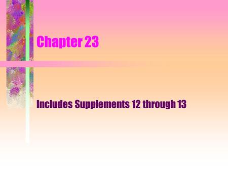 Includes Supplements 12 through 13