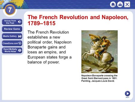 The French Revolution and Napoleon, 1789–1815