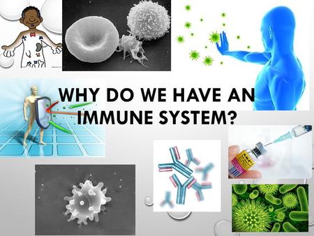 WHY DO WE HAVE AN IMMUNE SYSTEM?. Non specific immunity Inflammatory Response Non-specific Cellular response Physical & chemical barriers Specific immunity.