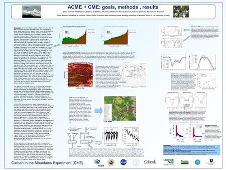 David Schimel, Britt Stephens, Stephan de Wekker, Jielun Sun, Bill Sacks, Steve Aulenbach, National Center for Atmospheric Research Russ Monson, University.
