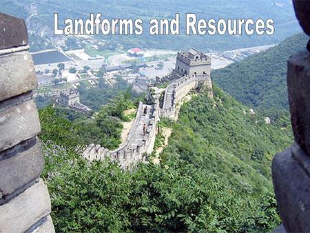 Landforms and Resources