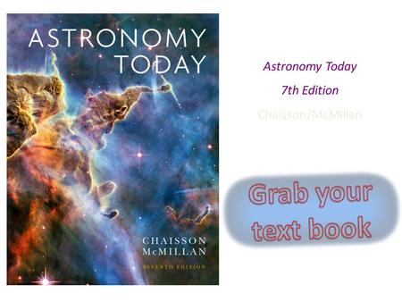 Grab your text book Chapter 1 Astronomy Today 7th Edition