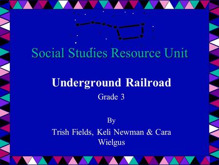 Social Studies Resource Unit