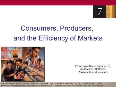 Consumers, Producers, and the Efficiency of Markets