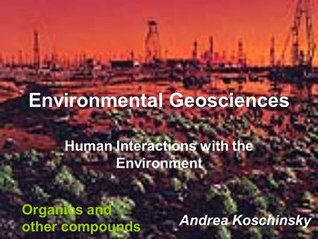 Environmental Geosciences