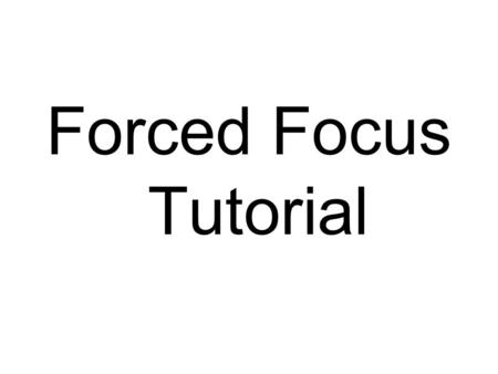 Forced Focus Tutorial. Here is a photo of the Adobe CS box in a tranquil background setting. The tranquil being the rocks, waterfall, flowers, morning.