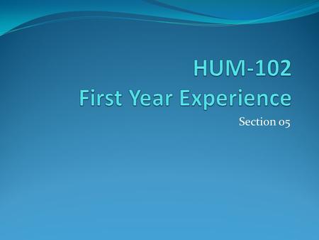 Section 05. 2 Introduction Class roll call Instructor Introduction Instructor’s Educational Philosophy General Information about class BlackBoard accounts.