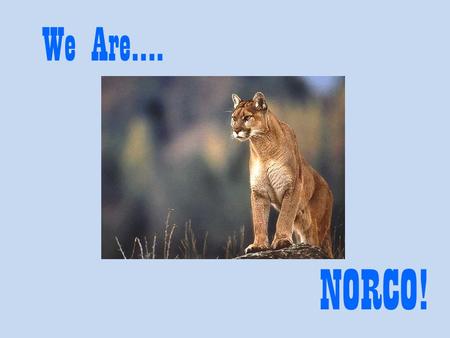 We Are…. NORCO!. Mission Statement WE ARE… a COMMUNITY working together to prepare college and career-bound graduates who are RESPONSIBLE, RESOURCEFUL.