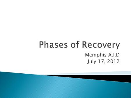 Memphis A.I.D July 17, 2012.  Physical, social and psychological aspects of life change ◦ New mobility ◦ New interactions with family and friends  Isolation.