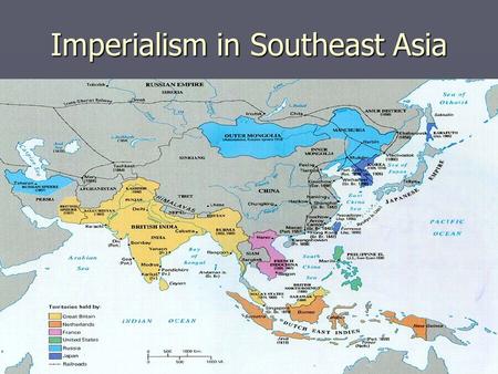 Imperialism in Southeast Asia