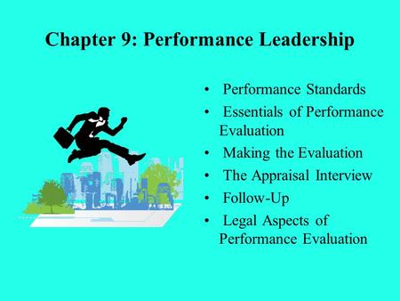 Chapter 9: Performance Leadership