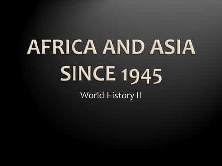 World History II. Subcontinent of Asia British colony going back to the East India Co. Independence – 1947 World’s largest democratic country Mohandas.