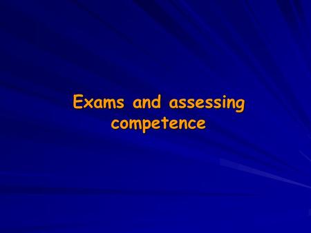 Exams and assessing competence. Part A/Paper 1 changes Part A/Paper 1 changesOSPHEARCP Assessing competence in HK training – the role of exams.