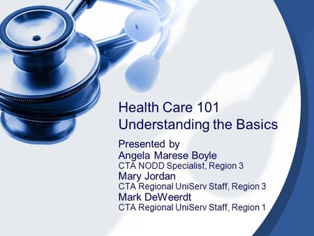 Health Care 101 Understanding the Basics