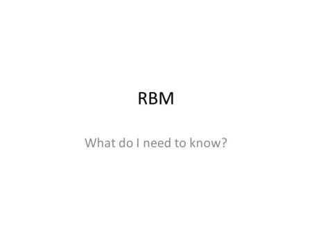 RBM What do I need to know?. Describe & Explain The Distribution Of River Basins & Rivers In The USA Explain Water Supply Issues For A River Basin In.