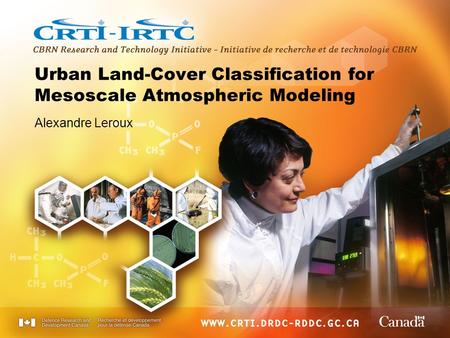 Urban Land-Cover Classification for Mesoscale Atmospheric Modeling Alexandre Leroux.