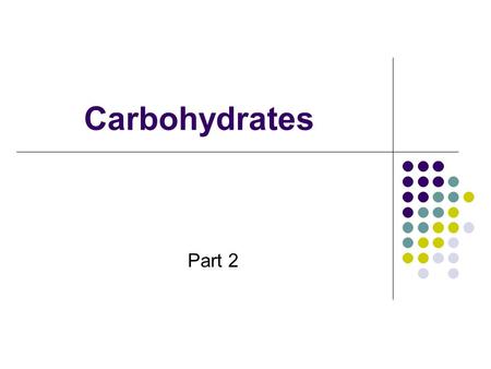 Carbohydrates Part 2. Signs and symptoms of DM Polydipsia (excessive thirst), Polyphagia (increased food intake), Polyuria (excessive urine production),