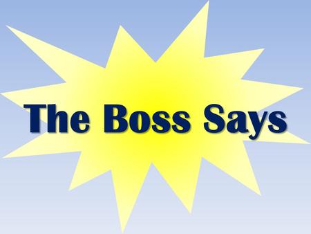 The Boss Says. I Timothy 1:18-20 18 This charge I commit to you, son Timothy, according to the prophecies previously made concerning you, that by them.