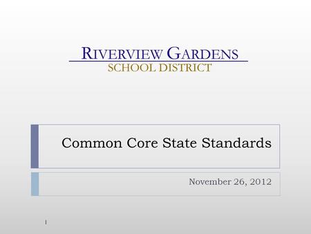 Common Core State Standards