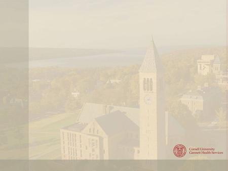 ACHA 2014 Administration Section Hot Topics Utilization Reporting: Cornell’s Response to Evolving Health Care Delivery Christopher Payne, PT, MHA Associate.