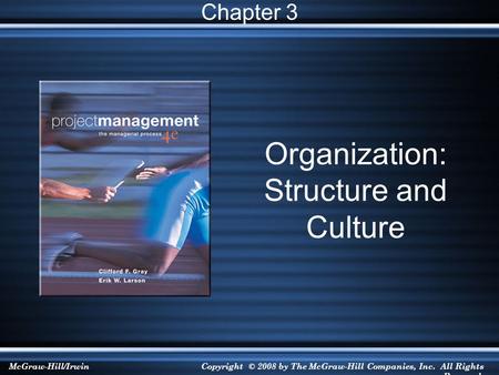 Organization: Structure and Culture