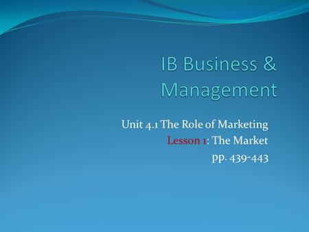 IB Business & Management