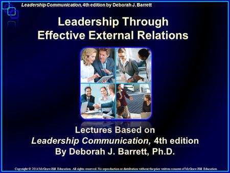 Leadership Through Effective External Relations