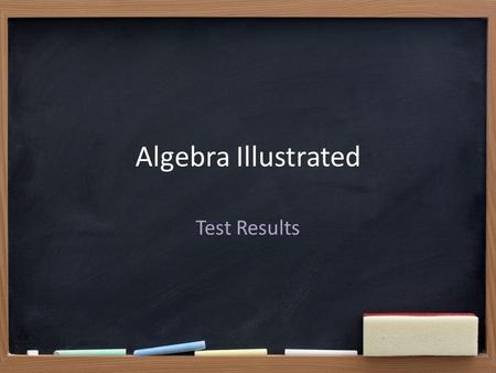 Algebra Illustrated Test Results. About the Module.