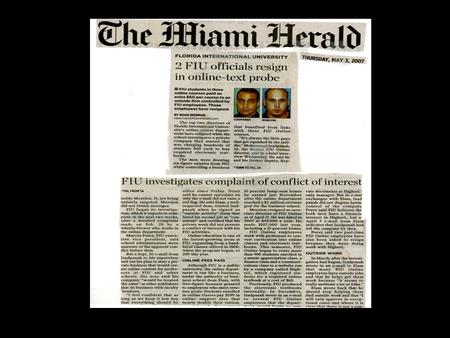 MANAGING CONFLICTS OF INTEREST IN UM/JHS HUMAN SUBJECT RESEARCH 1.GENERAL PRINCIPALS AND PROCEDURES 2. REGULATIONS, POLICIES AND UM PROCESS Human Subjects.