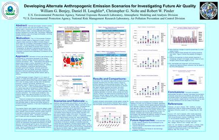 Developing Alternate Anthropogenic Emission Scenarios for Investigating Future Air Quality William G. Benjey, Daniel H. Loughlin*, Christopher G. Nolte.