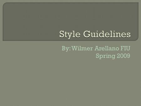 By: Wilmer Arellano FIU Spring 2009. Overview E-mails Introduction to Proposal Style General Recommendations ▫Section Headings ▫References Title Page.