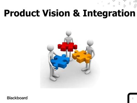 1 Product Vision & Integration. Short-Term Vision Quality Simplified Interface Mobile Learn Competency-based Education.