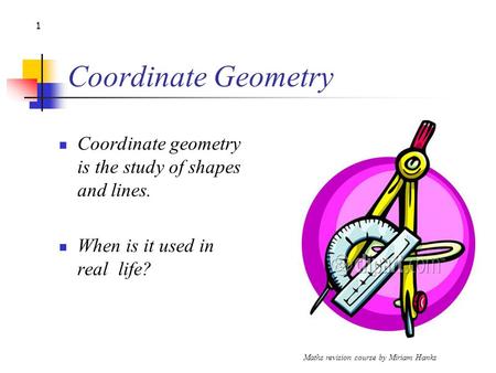 Maths revision course by Miriam Hanks