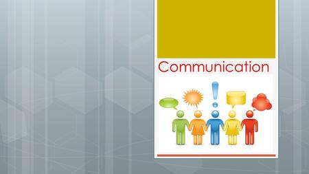 Communication.  Communication is a continuous, transactional process involving participants who occupy different but overlapping environments and create.